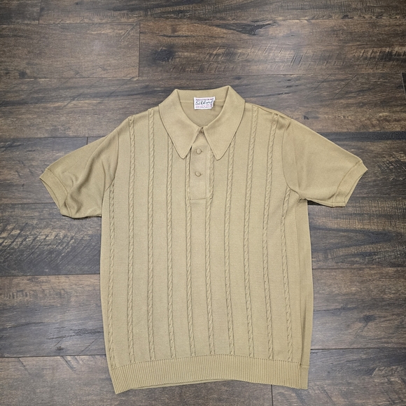Vintage Polo Shirt Yellowish Green Color - Picture 5 of 7